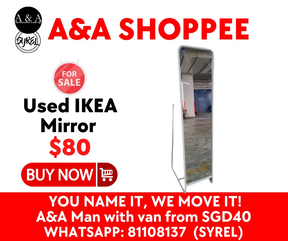 Used IKEA mirror, Furniture & Home Living, Home Decor, Mirrors on Carousell