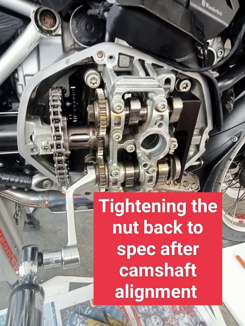 Valve Clearance and Camshaft Alignment for BMW R1200GS, R1200GSA