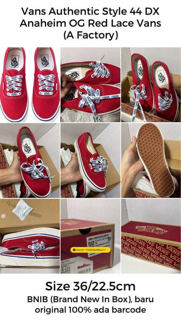 Red discount lace vans