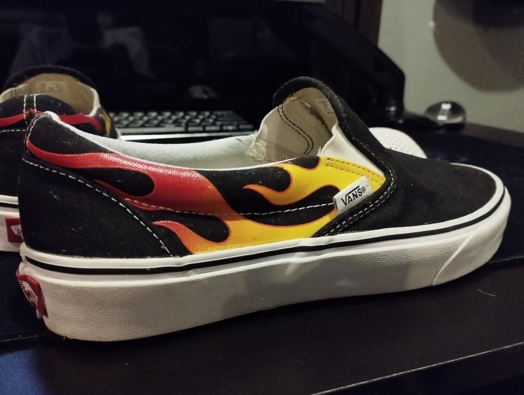 Vans classic flames clearance