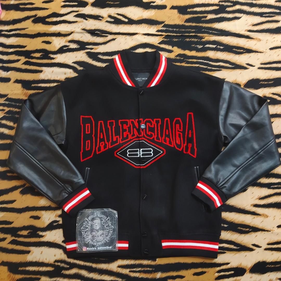 Balenciaga varsity jacket top
