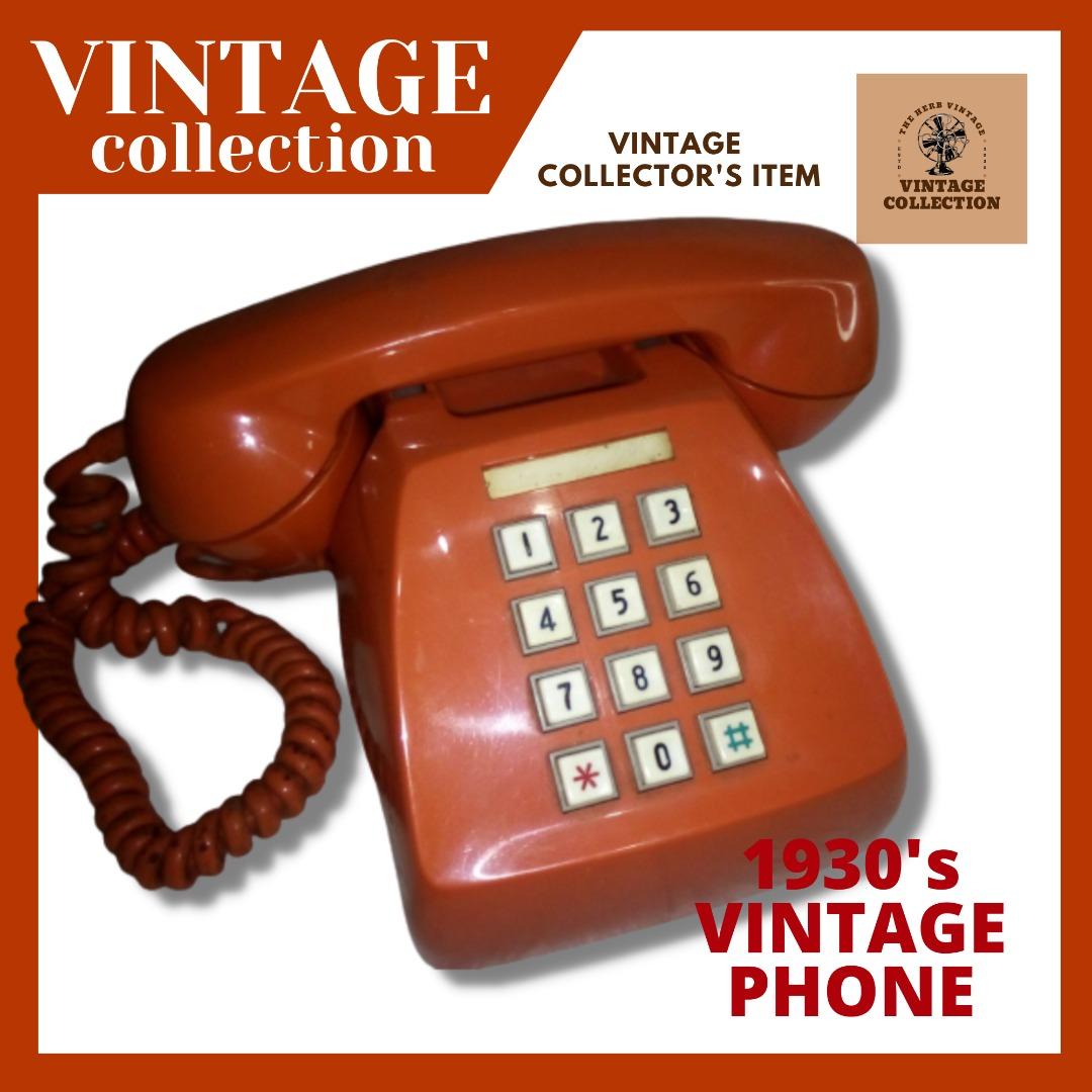 VINTAGE Telephone Classic Rotary Dial Home Phones Antique Vintage Phone
