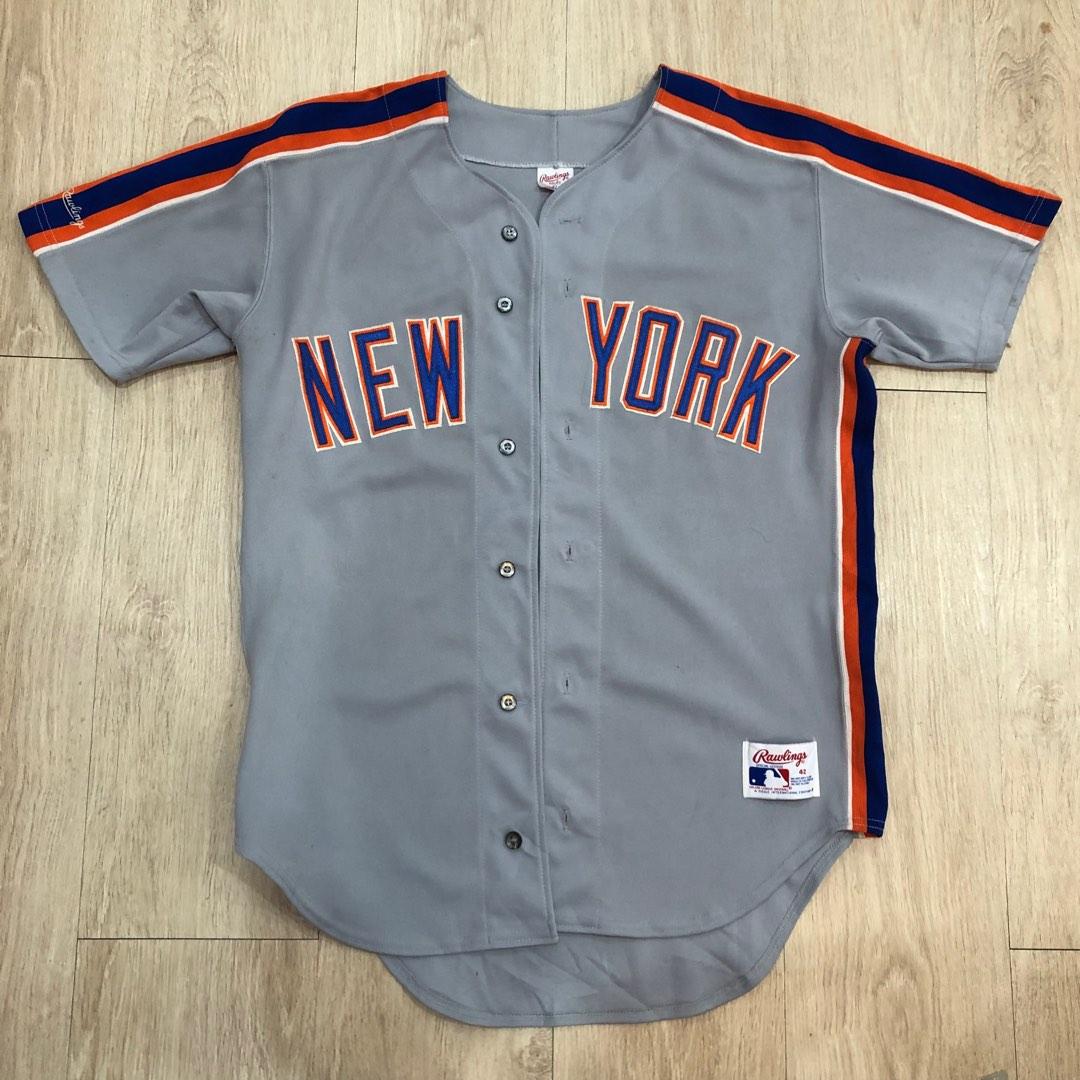 Vintage USA Made MLB New York Mets Baseball Jersey, Men's Fashion