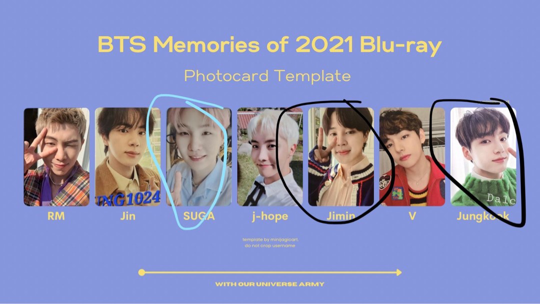 BTS memories 2021 Blu-ray トレカ ジョングクK-POP/アジア - K-POP/アジア
