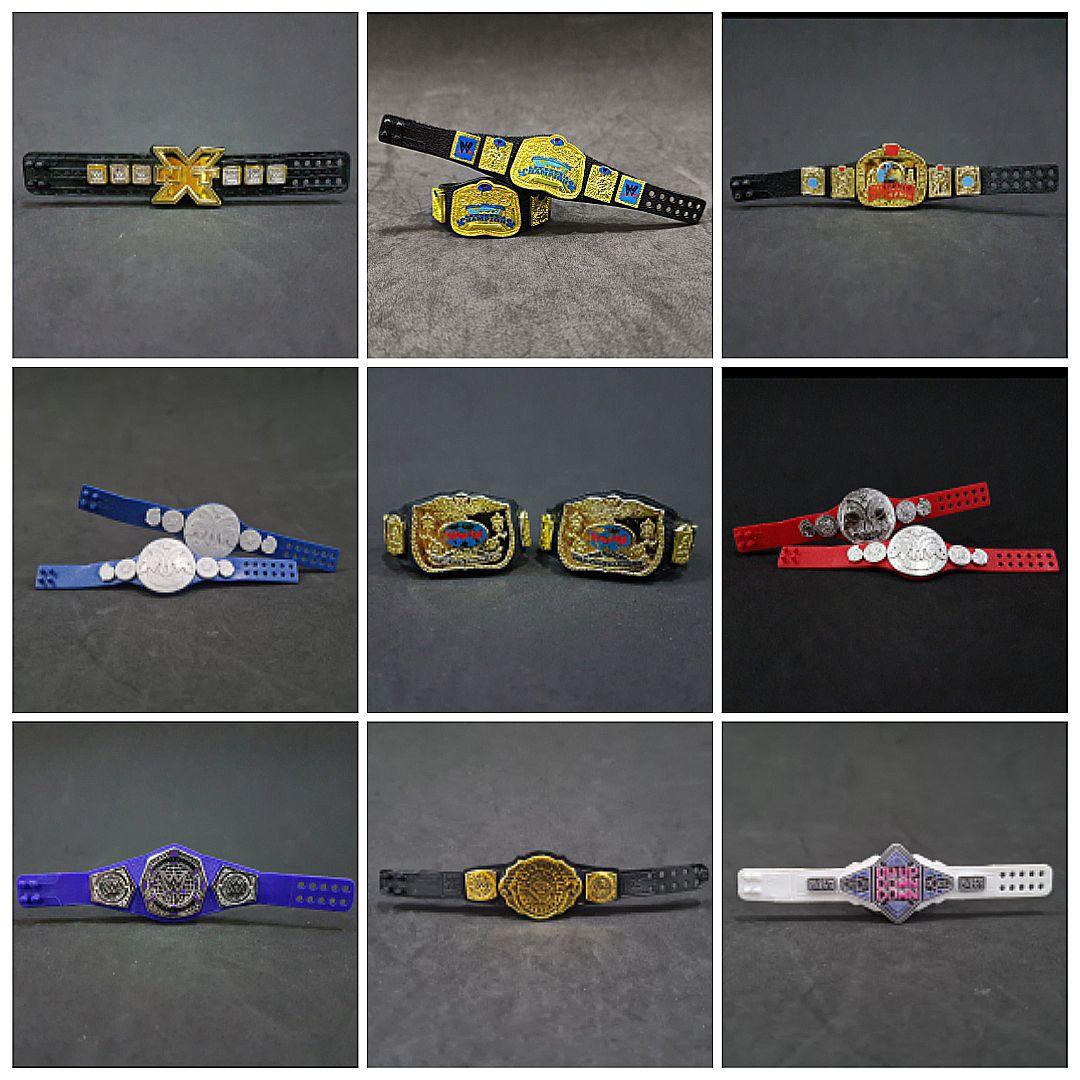 WWE Mattel Championship Belts Titles for figures