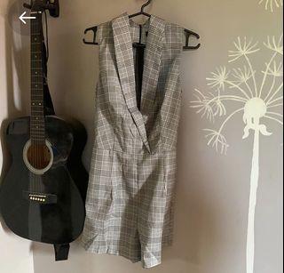 Zalora Plaid Romper Suit
