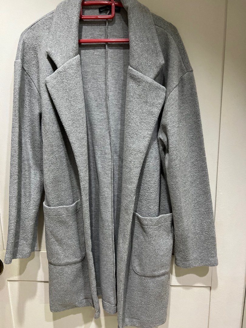 Zara Grey Coat S, Women's Fashion, Coats, Jackets and Outerwear on