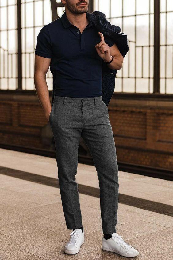 Zara Man Navy Blue Casual Dress Pants Men's Size 31 – MSU Surplus Store