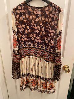 Zara printed dress