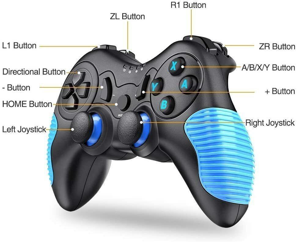 1914] BEBONCOOL B01 WIRELESS CONTROLLER FOR NINTENDO SWITCH BLUE