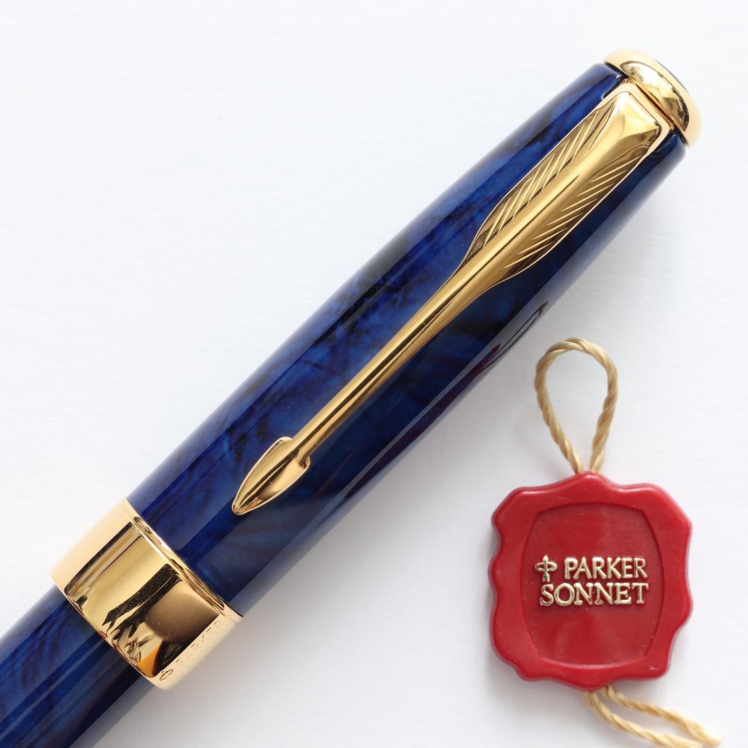 2001年PARKER Sonnet Premier Blue Laque Fountain Pen 派克墨水筆鋼筆