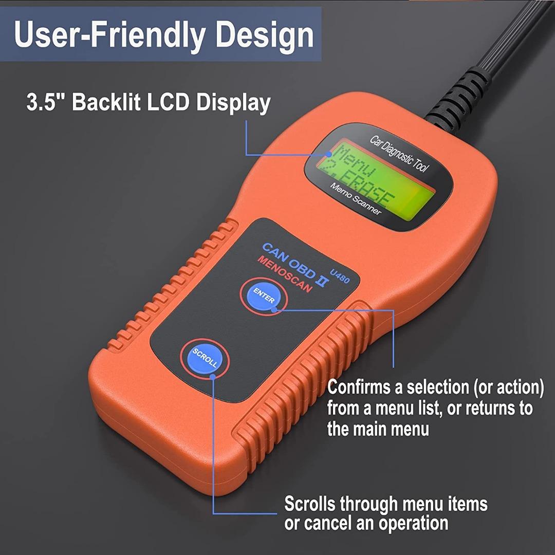 [2307] Memo Scanner OBD2 Xtool U480 CANBus OBD2 Scanner Car