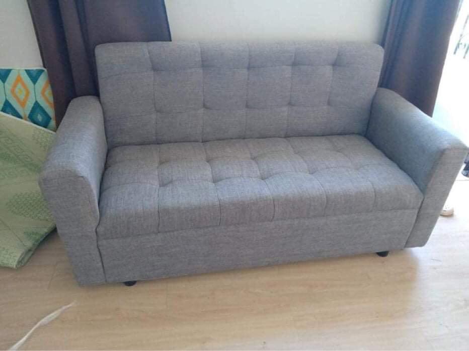 3 Seat Sofa Brand New Mall Quality (Category: Sofas) located in Quezon City. Submitted by wams.homeessentials (Listing ID 1189377689, Image 3). Description: PRICELIST • 3 seater fabric - 4,200 • 3 seater leather - 4,400 Message me for color availability. ADDITIONALS • Pillow - 150 each • Stool 20" × 20" - 1,125 each • Stool 20" × 28" - 1,650 each • Center table 18" × 24" - 1,650 MATERIAL • Mall Quality • Uses strap, no spring. • Made of 4 inches 