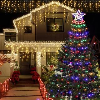 3M Waterfall Tree Lights Christmas Party Holiday Decorations Star String Lights LED Size: 3 meters Price: 780