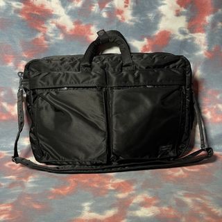 90% new Porter x Marni 2way helmet bag 藍綠黑色拼色尼龍兩用頭盔袋