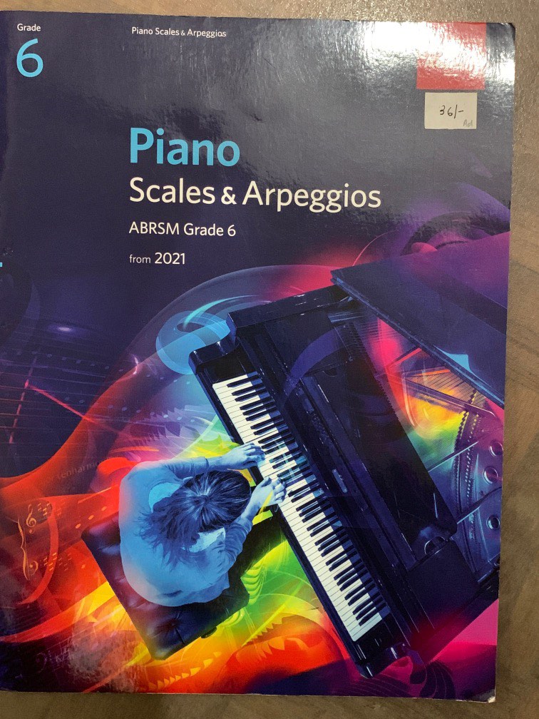 ABRSM grade 6 piano scales&arpeggios from 2021, Hobbies & Toys, Music