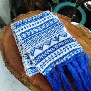 Abstract/Aztec Blue Scarf for Men & Women