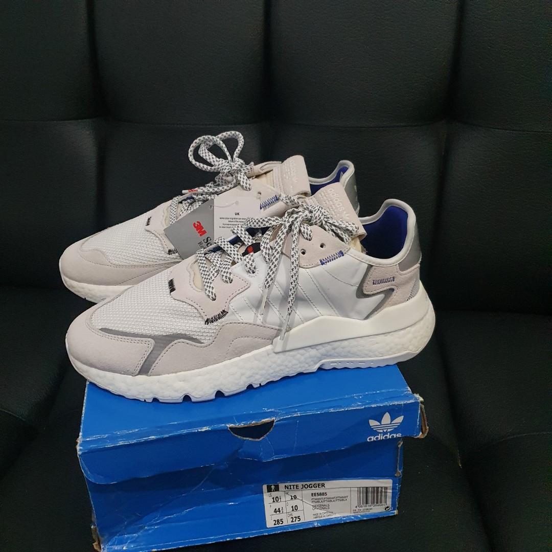 Adidas Nite Jogger White Original store resmi BNIB EE5885 44 only