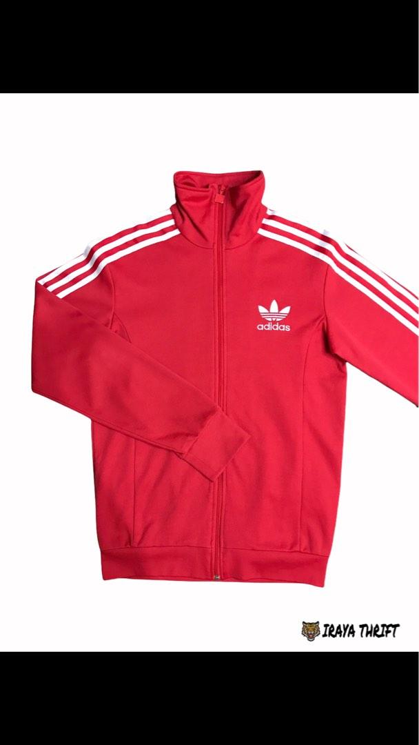 Adidas trefoil track jacket, Men's Fashion, Activewear on Carousell