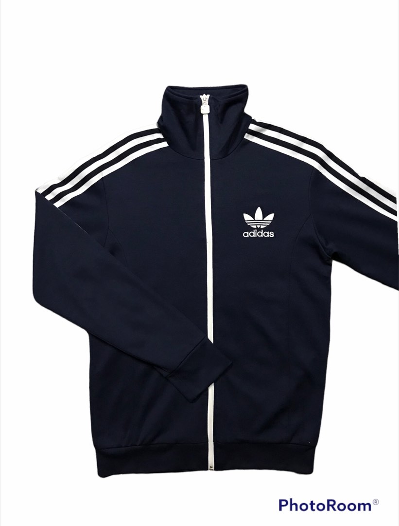 Adidas trefoil track jacket, Men's Fashion, Activewear on Carousell