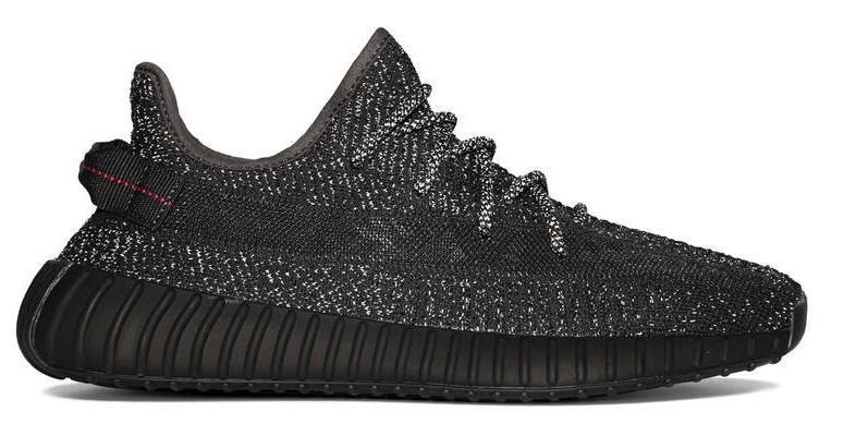 adidas Yeezy Boost 350 V2 Static Black (Reflective) FU9007, 男裝