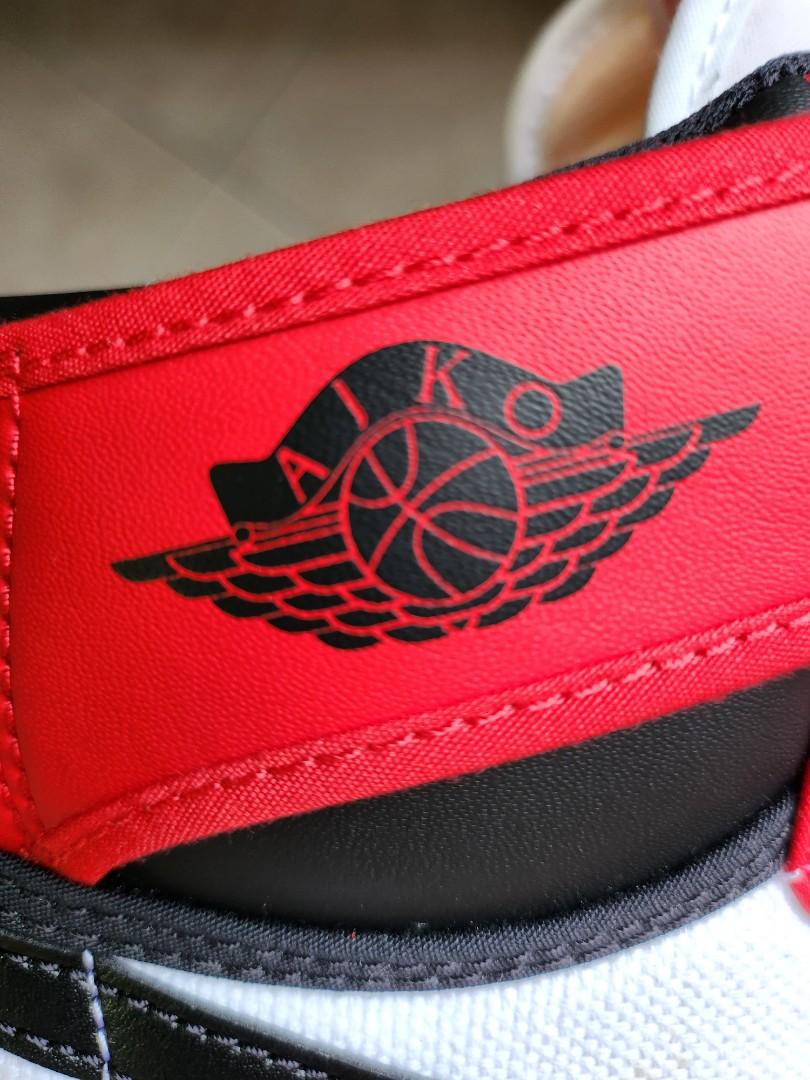 Jordan 1 chicago clearance fake vs real