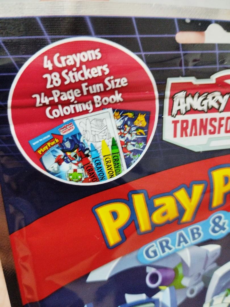 angry bird/transformer coloring book, Hobbies & Toys, Books & Magazines