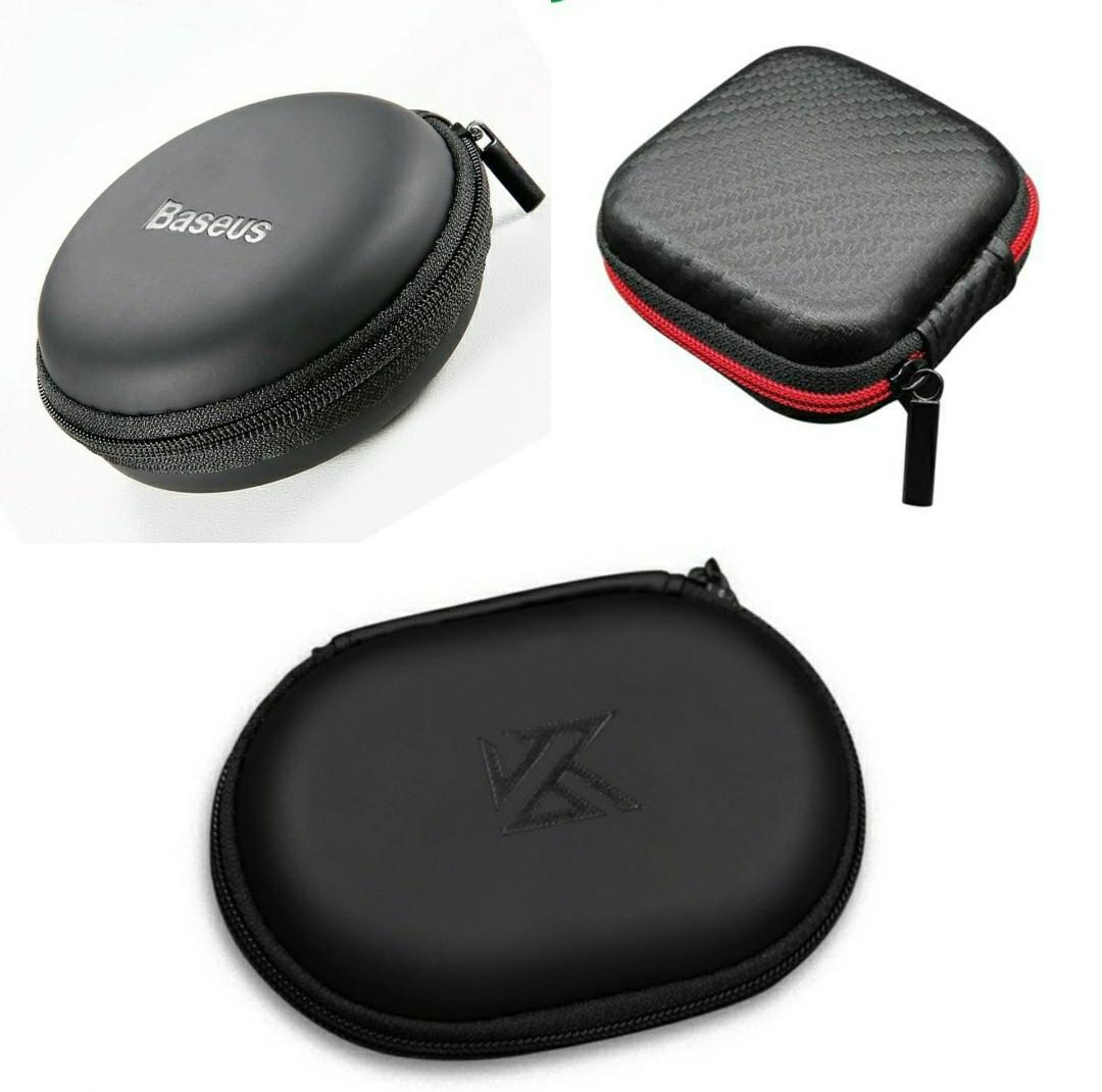 Hard Case Storage Pouch (any 3 for 50) (Category: Portable Audio Accessories) located in Quezon City. Submitted by all_items_50_each (Listing ID 1189359012, Image 1). Description: ANY 3 for 50 portable storage bag case For earphones, bluetooth airpods / inpods, charger, cable wires, accessories, etc Design: Baseus (circle) 6 pcs available Plain black (circle) 7 PCs available Goojodoq (square) *sold* KZ (oval) 2 PCs available ACTUAL pic 2-7 CTTO p