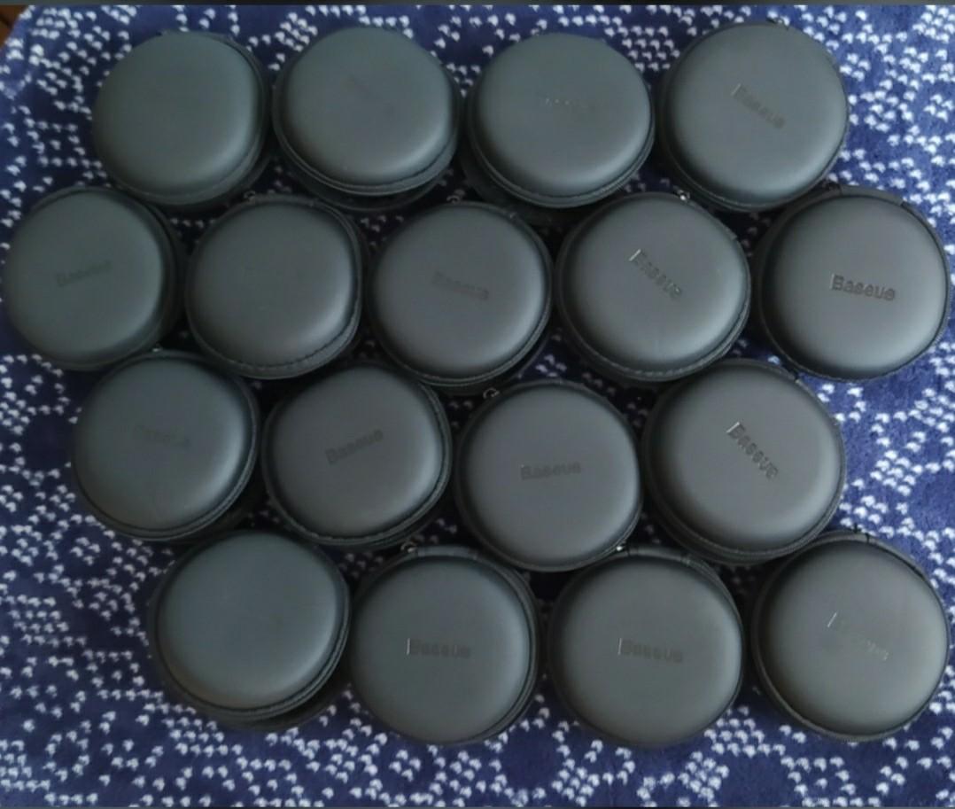 Hard Case Storage Pouch (any 3 for 50) (Category: Portable Audio Accessories) located in Quezon City. Submitted by all_items_50_each (Listing ID 1189359012, Image 2). Description: ANY 3 for 50 portable storage bag case For earphones, bluetooth airpods / inpods, charger, cable wires, accessories, etc Design: Baseus (circle) 6 pcs available Plain black (circle) 7 PCs available Goojodoq (square) *sold* KZ (oval) 2 PCs available ACTUAL pic 2-7 CTTO p