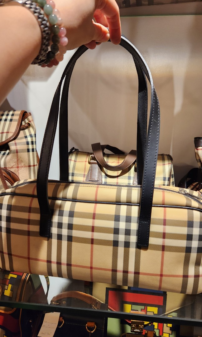 Authentic Burberry bowler bag, Luxury, Bags & Wallets on Carousell