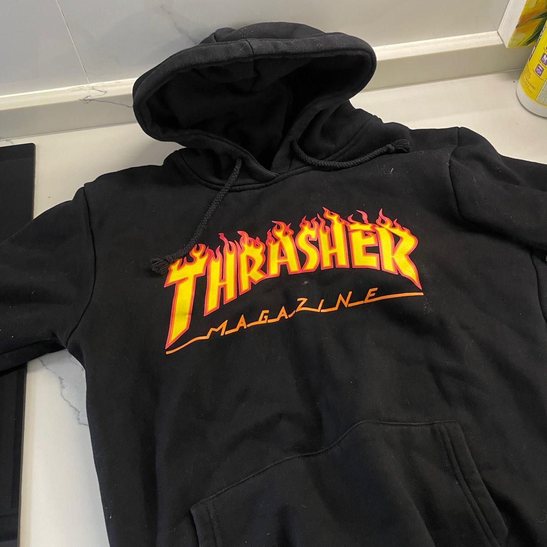 thrasher hoodie crop top
