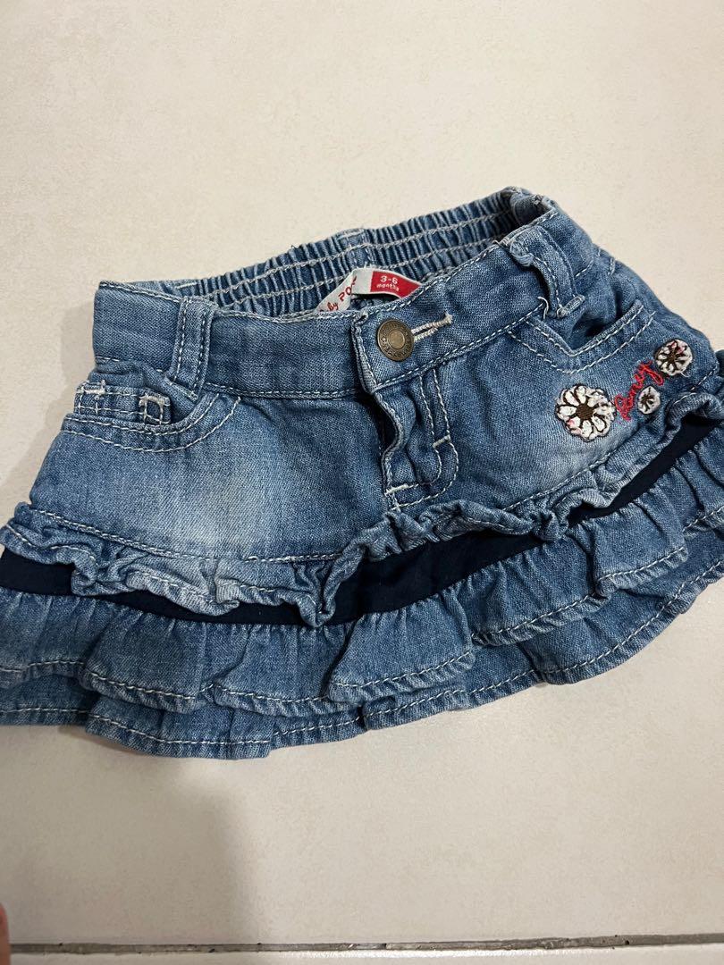 Baby girl jeans store skirt