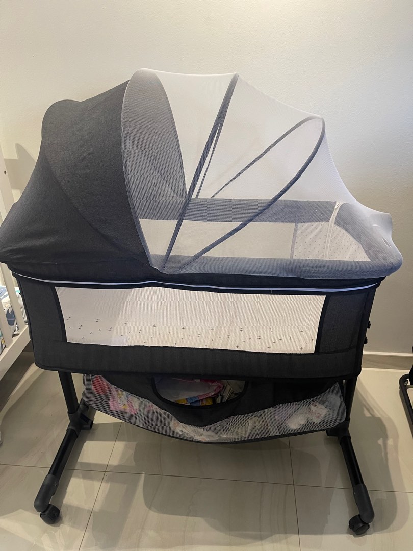 Baby Portable Bed Side Swing Cot/Foldable bed with mattress, Babies