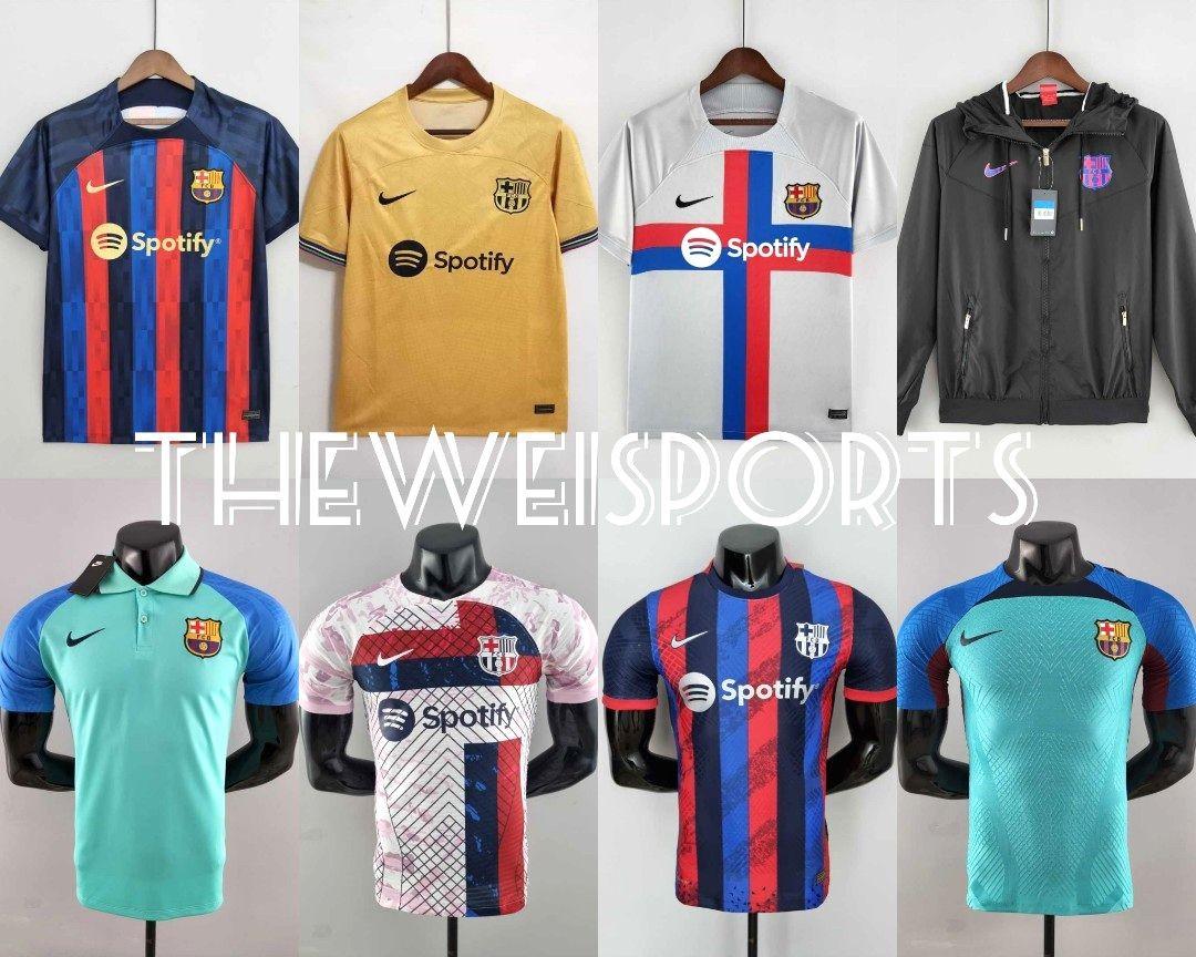 Barcelona Football Soccer Jersey Training Suit Jacket Raincoat