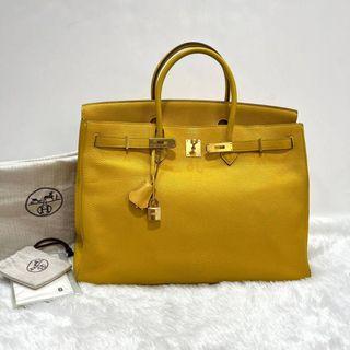 hermes birkin hac 40 epsom gold super rare collector authentic, Barang  Mewah, Tas & Dompet di Carousell
