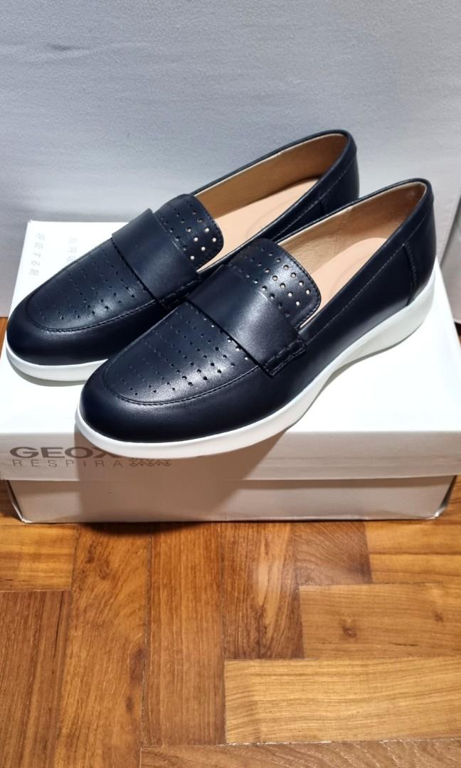 Geox navy loafers outlet