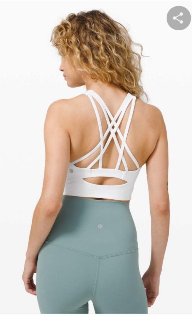 Lululemon Free to be Serene Long Line Sports Bra Size 10 Strappy