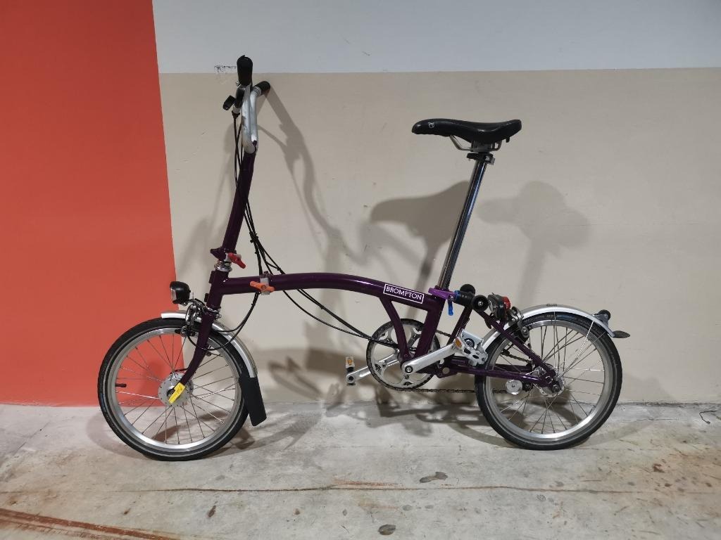 Brompton M3L Claret 2014 With Dynamo Light Not M6L Sports Equipment Bicycles Parts Bicycles on Carousell