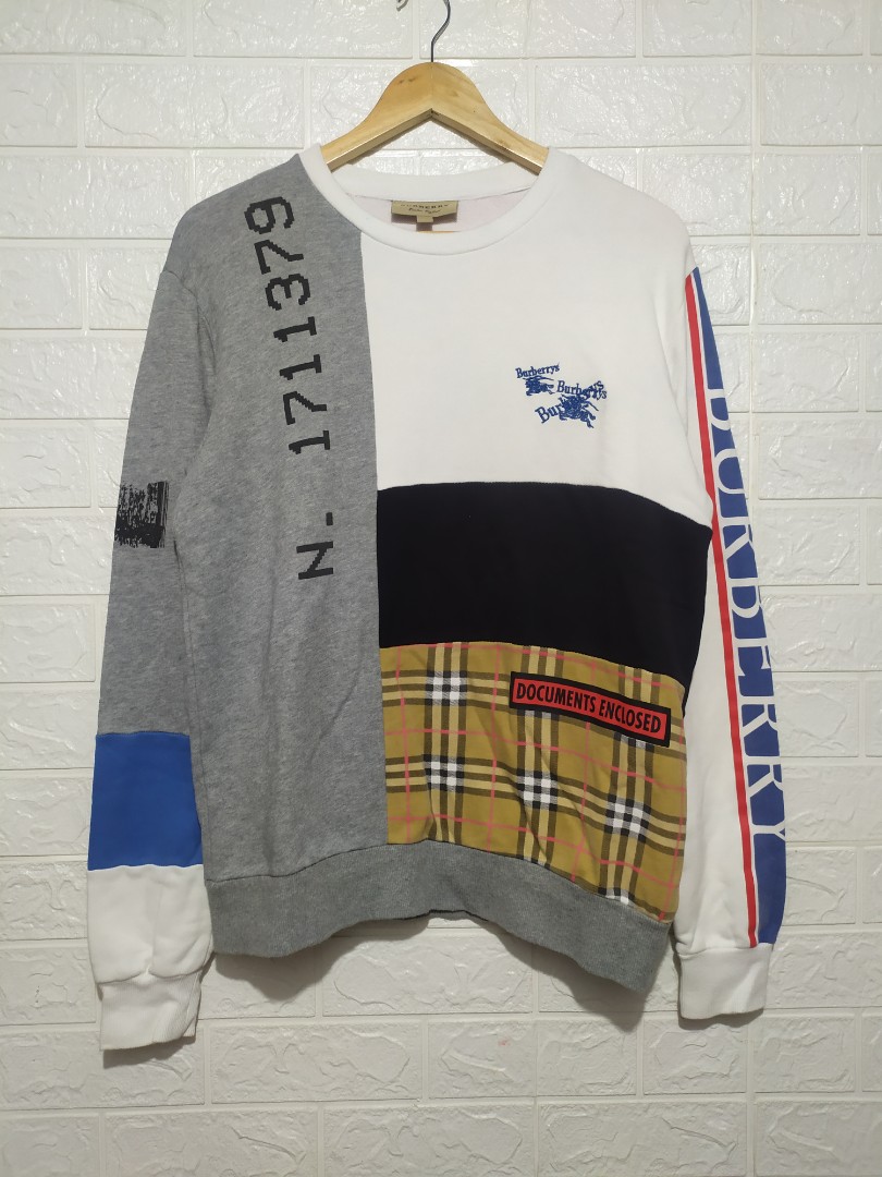 BURBERRY CREWNECK, Men's Fashion, Coats, Jackets and Outerwear on Carousell