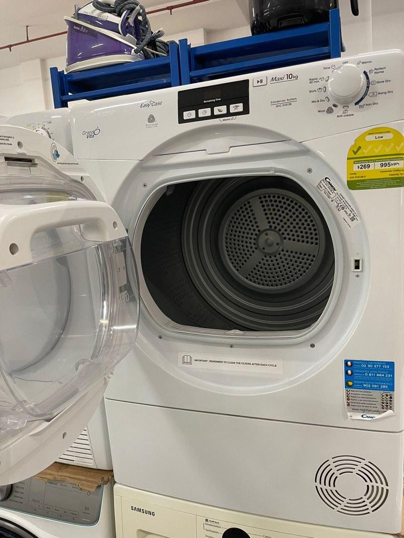 CANDY CONDENSER DRYER 10KG GVCD1013BS, TV & Home Appliances, Washing