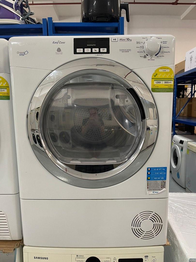 CANDY CONDENSER DRYER 10KG GVCD1013BS, TV & Home Appliances, Washing
