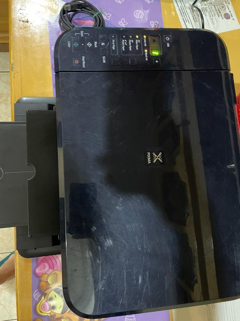 Canon E510 (Category: Printers, Scanners & Copiers) located in Manila. Submitted by weslychoaty (Listing ID 1189366595, Image 3). Description: Canon E510 - with all the adaptors - no scratches since it was covered by plastic when using - wired, cartridge using ink CL-98 & PG-88 - scanner, xerox & printer fully working - Options for the cartridge are: Buy a new cartridge kasi ubos na ung samin, refill the used cartridge or change into continuous R