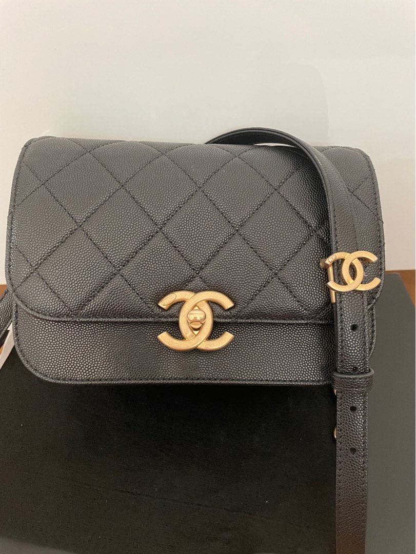 Timelessclassique leather crossbody bag Chanel Purple in Leather  24546157