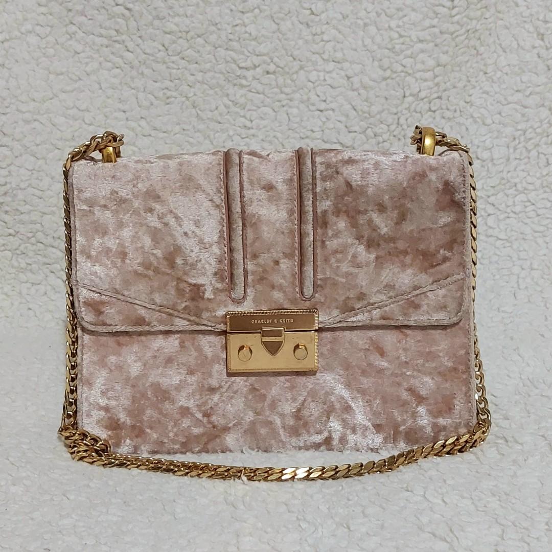 Charles and shop keith velvet bag