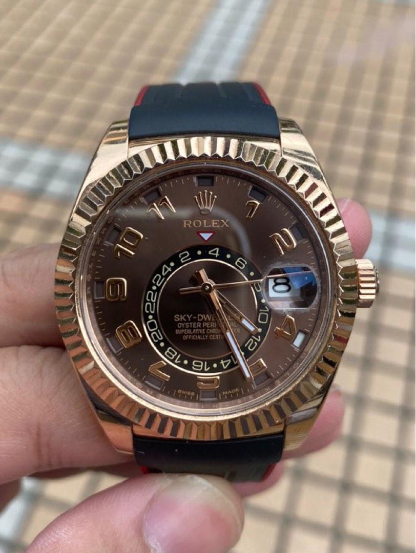SALE CHEAPEST Rolex Skydweller Rose Gold Chocolate dial 326135