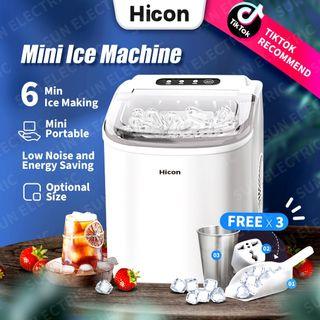 Check out Hicon Ice Maker Machine Mini mesin ais batu Pembuat Mini Home Electric Ice Maker Automatic peti ais mini Ice Cube Maker at 80% off! RM79.00 - RM294.90 only.
