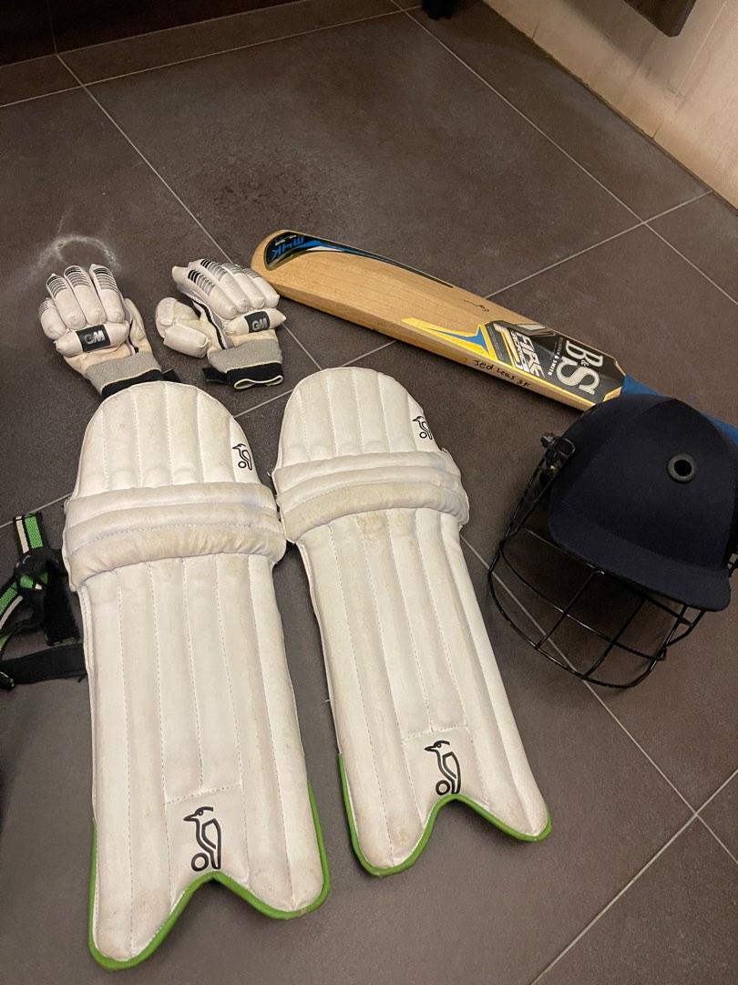 Children’s Cricket Set (Bat, helmet, pads, & bag), Sports Equipment