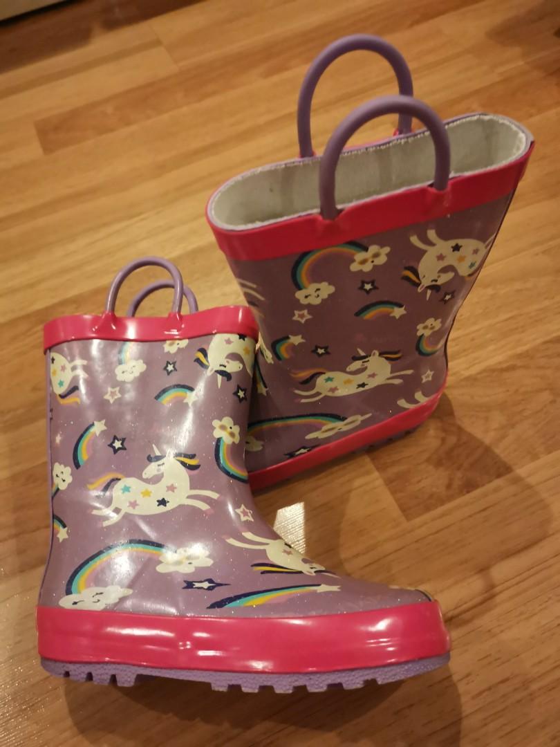 Children s Unicorn Rain boots Size 27