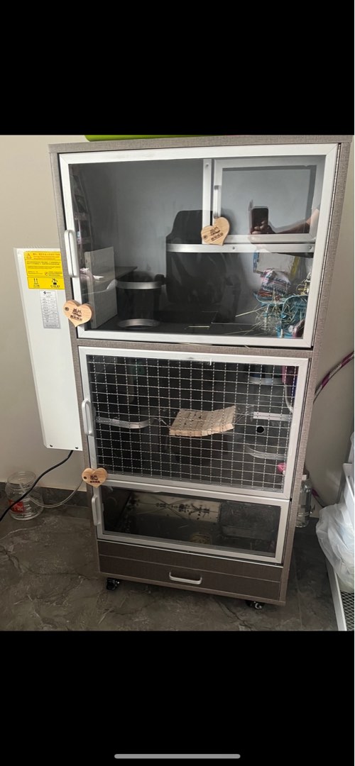 Chinchilla aircon cage, Pet Supplies, Homes & Other Pet Accessories on