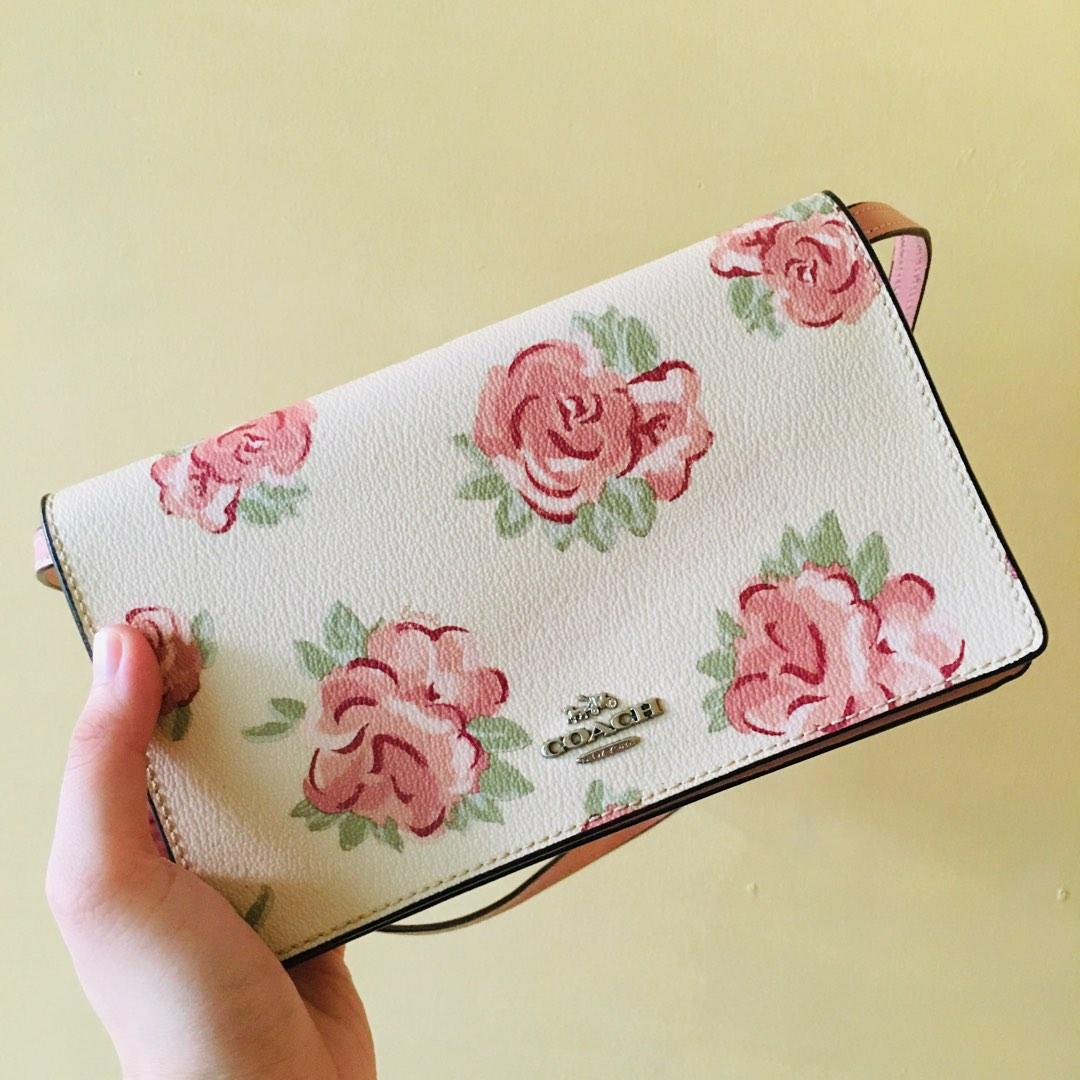 Coach floral hot sale sling bag